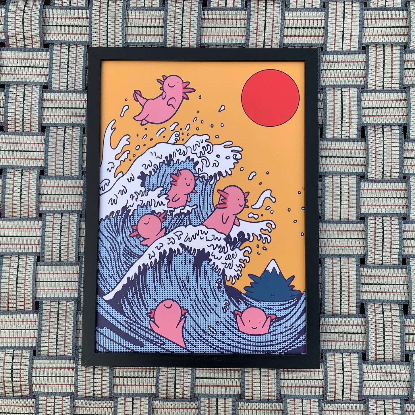 The Great Wave off Axolotls