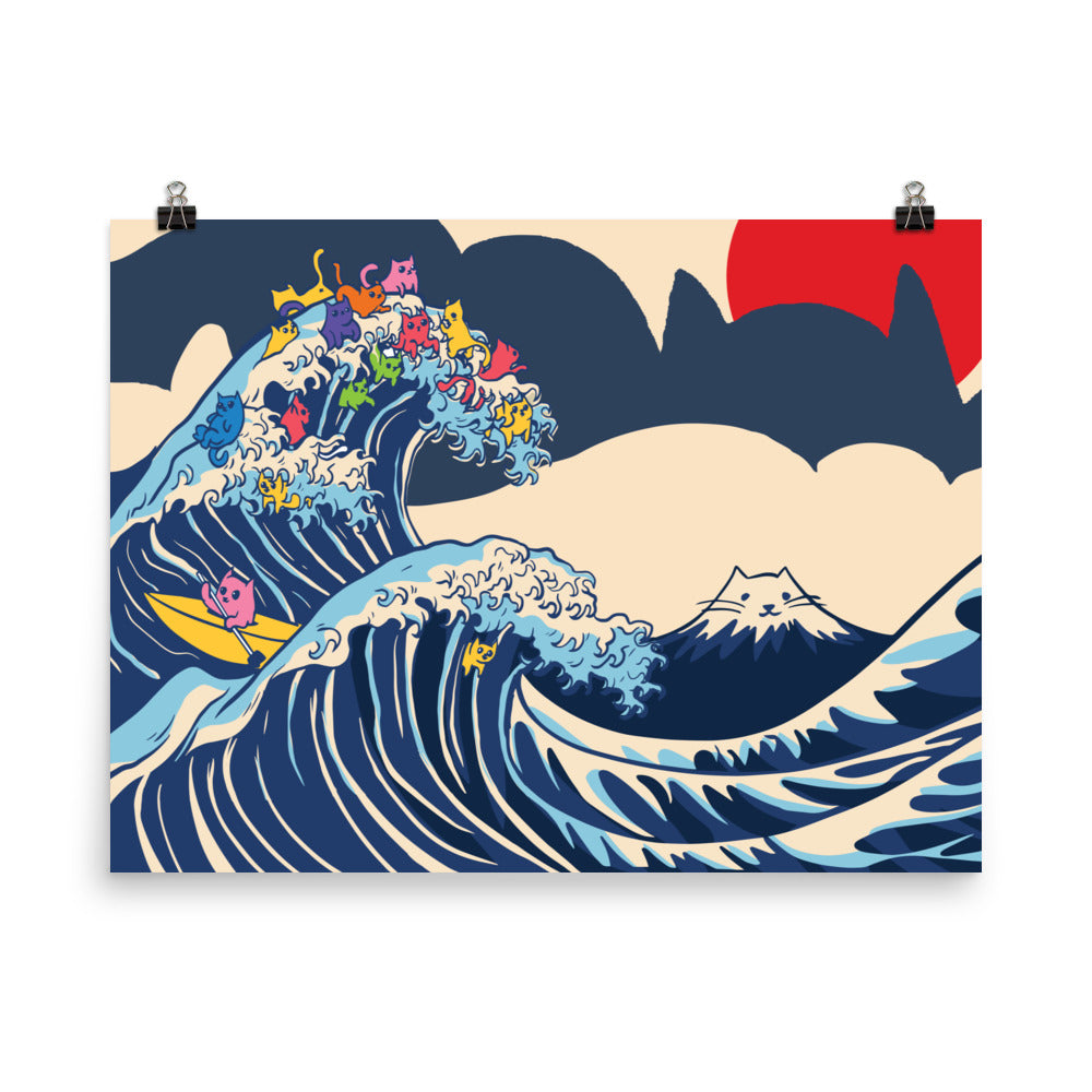 The Great Wave of Cats
